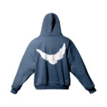 Yeezy Gap Engineered by Balenciaga Dove Shrunken Hoodie Dark Blue